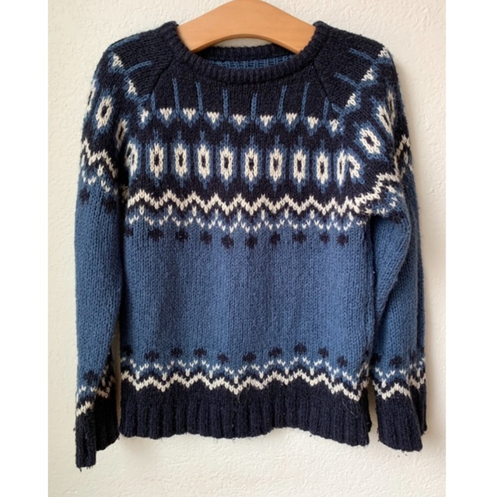 ZARA Knitwear Fair Isle Winter Sweater Size 5-6 Years